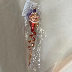 Radko Ornament 1989 Clown Snake 83A New old Stock # 89-060-70 swirly jester
